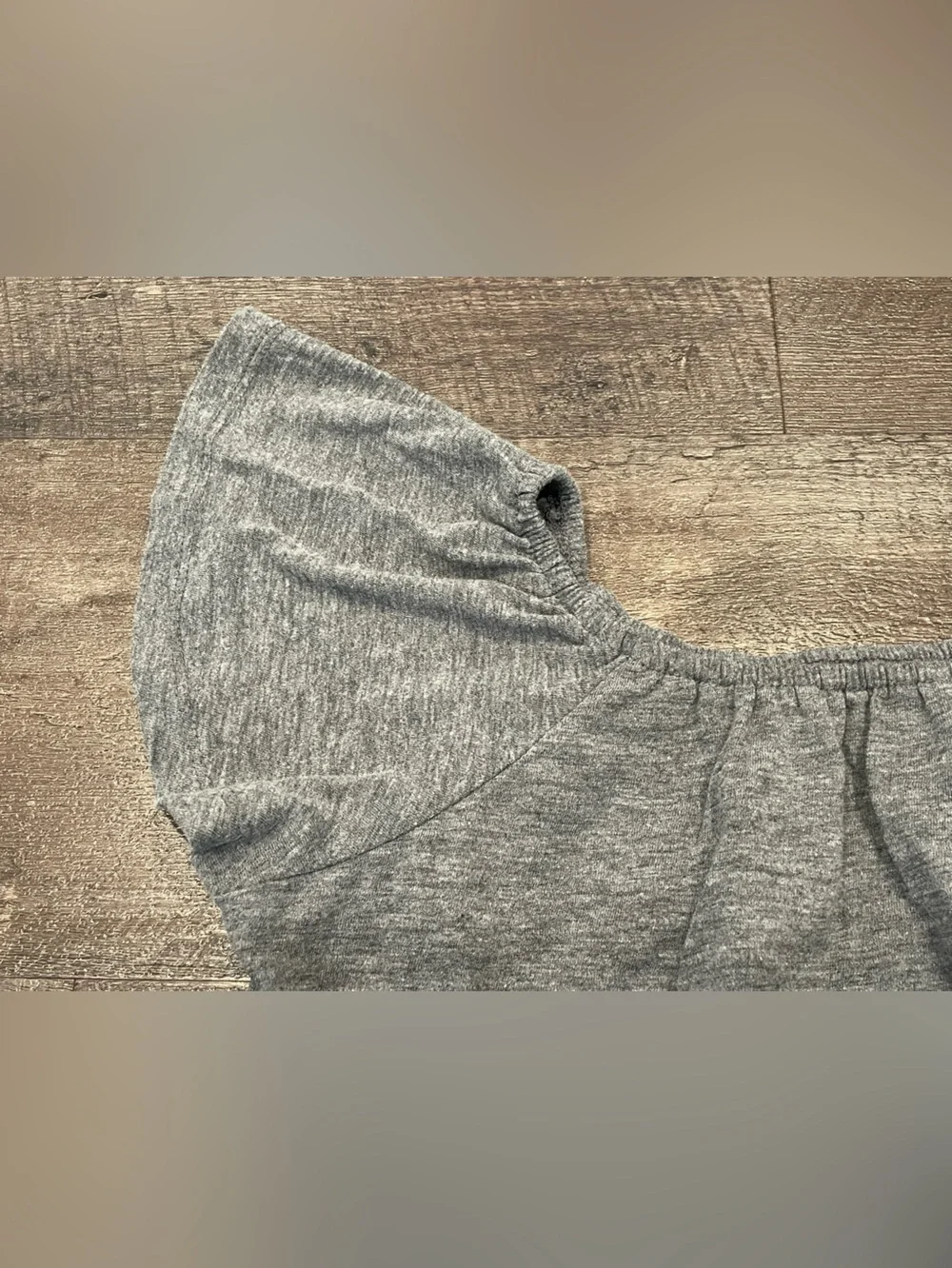 Old Navy Girls’ Heather Gray Flutter Sleeve Scoop-Neck Softest Tee Size L 10-12